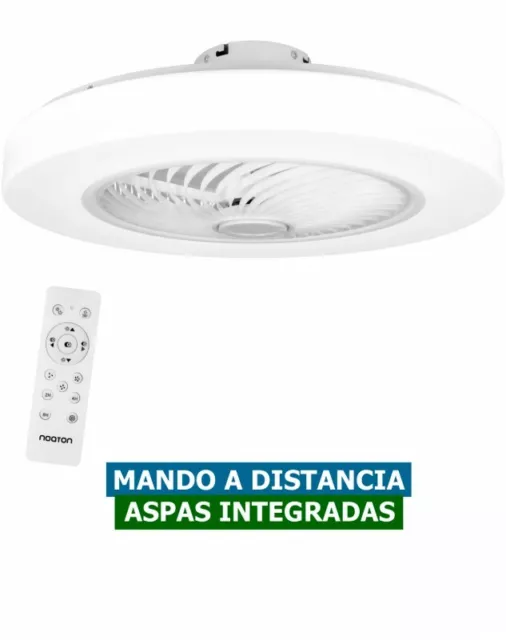 Ventilador De Techo Sin Aspas Noaton 12058W TRITON / 58cm / Con Luz LED Y Mando