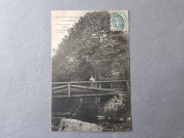 CPA / Carte postale ancienne - BALLON DE SERVANCE Le pont Petitgnan (70)