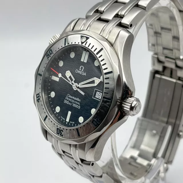 OMEGA Seamaster 2562.80 Quartz Boys size 36mm Dive Watch Navy Dial with Box 3