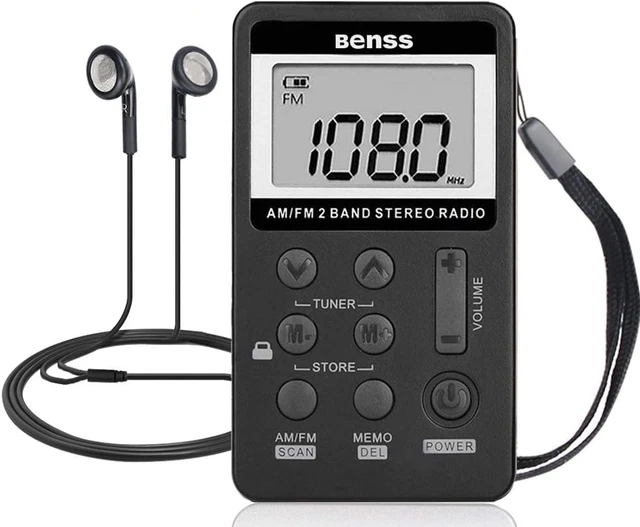 Radio De Poche AM FM Portable - Transistor Compact Avec Haut-Parleur Intégré - Idéal Pour Voyage, Travail, Camping