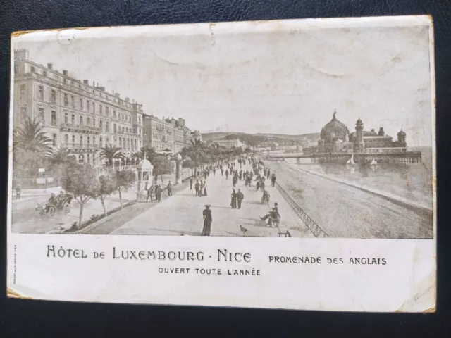 CPA Carte Postale hôtel de Luxembourg Nice Promenade des anglais