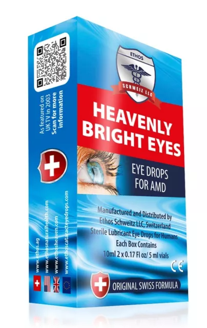 Ethos Age-related Macular Degeneration Heavenly Bright Eyes AMD Eye Drops 10ml