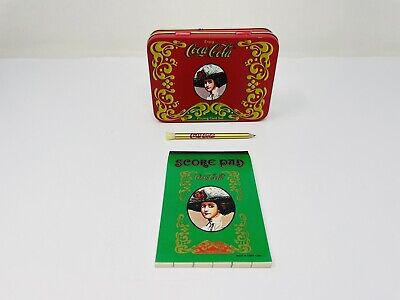 Vintage "Old Fashioned Coca-Cola Tin & Playing Card Set - Two Decks, Sealed NOS