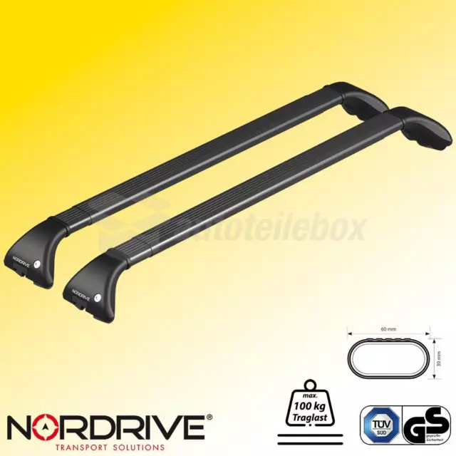 Nordrive Relingträger"SNAP STEEL" Stahl für HYUNDAI Tucson, Bj. 08/2004-02/2010