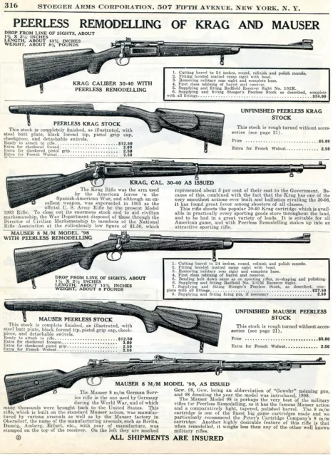 1958 JUNGMAN MAUSER M98 German Karbine Tobruk Lee Enfield Golden State 2-pg  AD $10.98 - PicClick