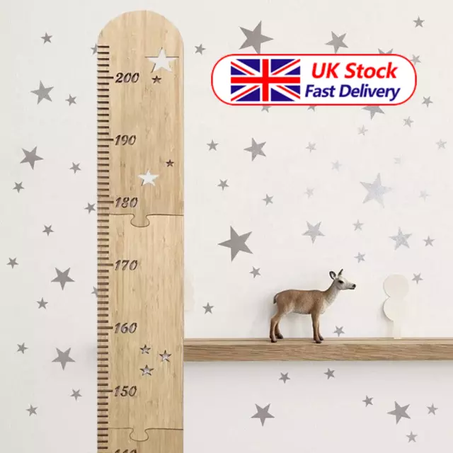 Wooden Height Growth Chart Montage Ruler Height Meter Measurement Height Child