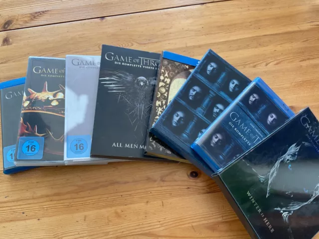 Games of Thrones Staffel 1 bis 7 Blur Ray und DVD