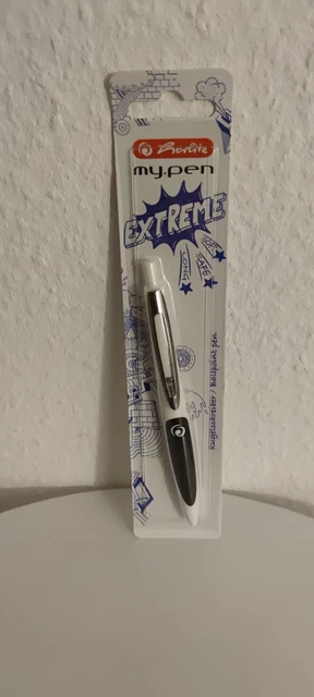 Herlitz herlitz my.pen Extreme Kugelschreiber Weiß / Schwarz Links + Rechts NEU