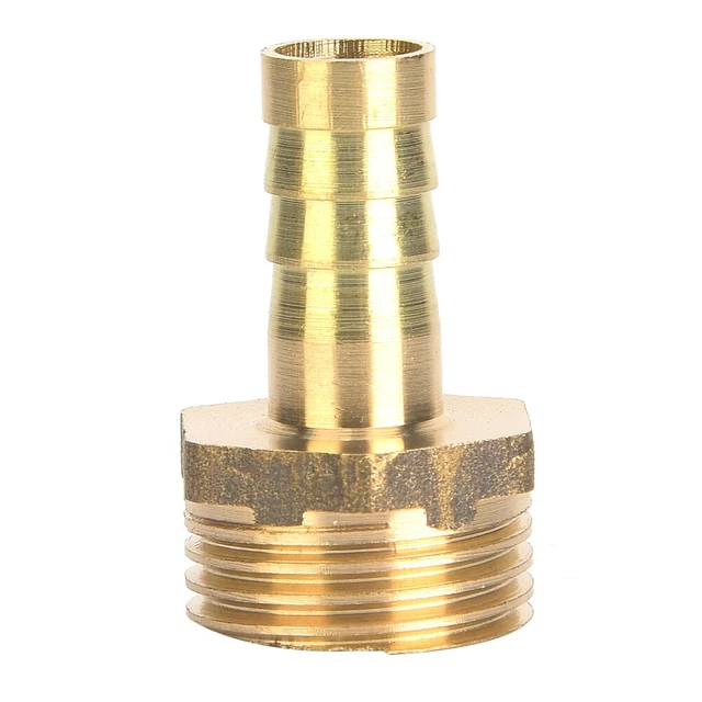 5Pcs Barb Connector Male Thread Water Pipe Connector Hose Connector G1/2 To 10mm