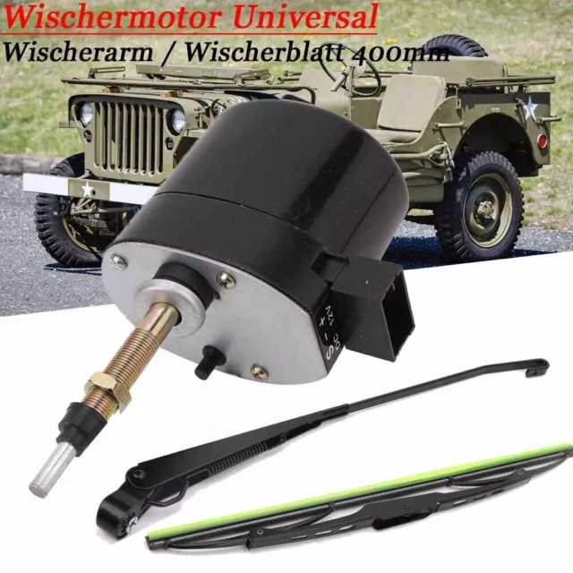 Universal Scheibenwischermotor 105°Arm Blatt Wischermotor Traktor Boot 12V DE