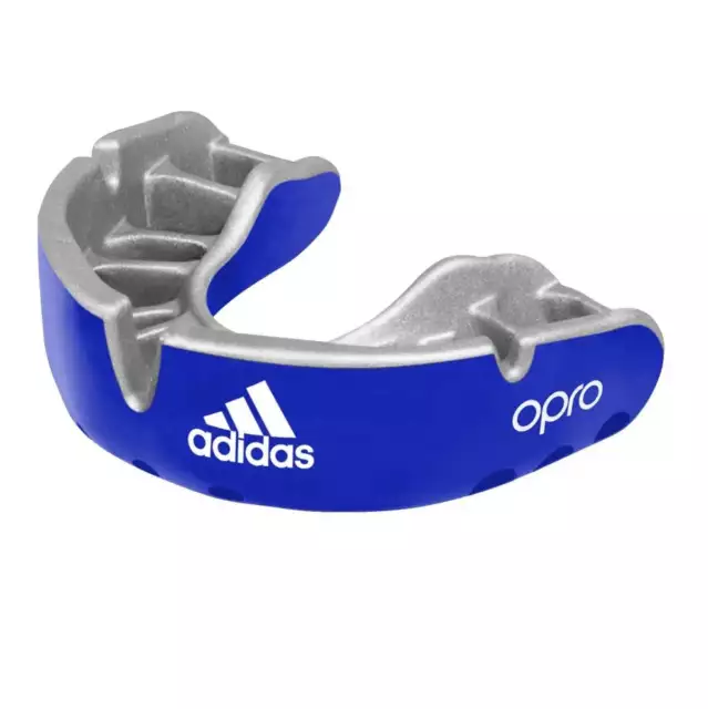 Adidas OPRO Gold Gum Shield - Blue Muay Thai Boxing Rugby Mouth Guard