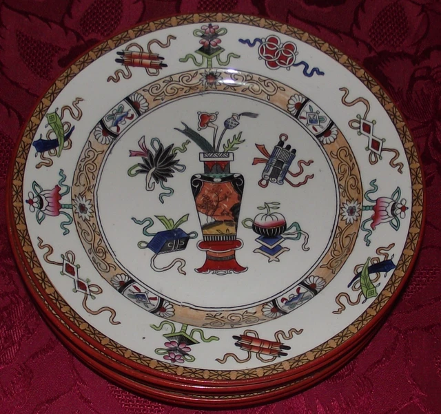 6 ANCIENNES ASSIETTES PLATES FAIENCE DE MAESTRICHT Mle POTICHE