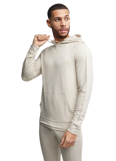 Gym King Hommes Hoodie Mode Athlétique Casual Sportstyle Signature Beige...