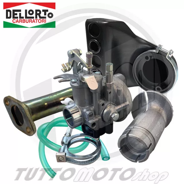 Kit Carburatore 19-19 Collettore Bocchettone Filtro Polini Vespa Pk 50 / Pk S