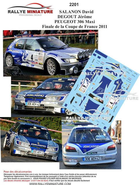 Décalcomanies 1/43 Citroën C3 Salanon Rallye Saint Marcellin 2021 - Neuf - Réf. 2341