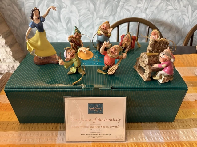 Vintage 1992 Lot de 5 Disney Blanche-Neige et les 7 sept nains McDonald's Happy Meal jouets figurines des années 90 - France
