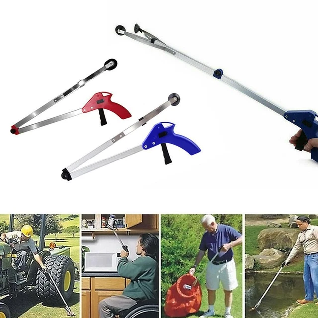 Herramienta ligera de agarre plegable recolector de basura discapacidad A8I3. G7R7