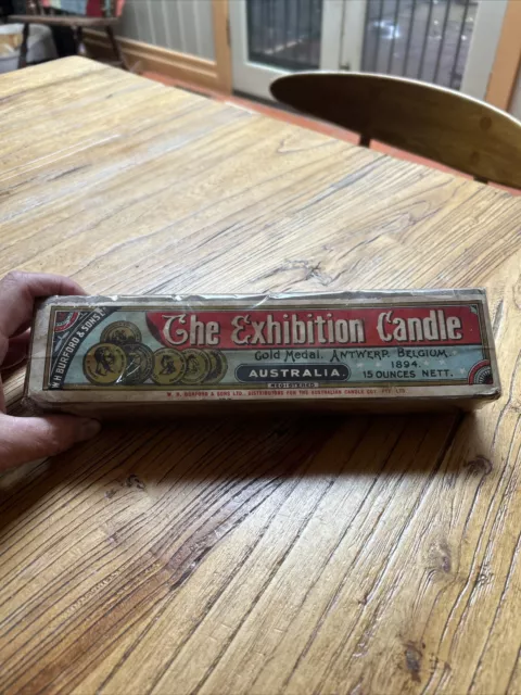 Vintage The Exhibition Candle Pkt of Candles AUSTRALIAN Rare