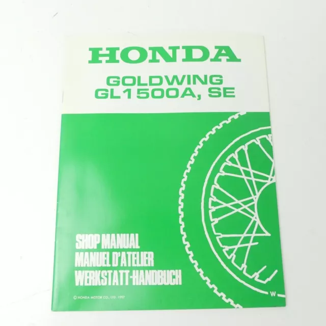 orig Honda GL 1500 SE Goldwing Nachtrag W Reparaturanleitung Werkstatthandbuch