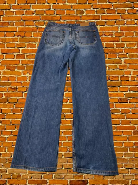 Boys Tommy Hilfiger Youth Kids Age 16Yrs Blue Straight Denim Jeans Trousers Xl 2