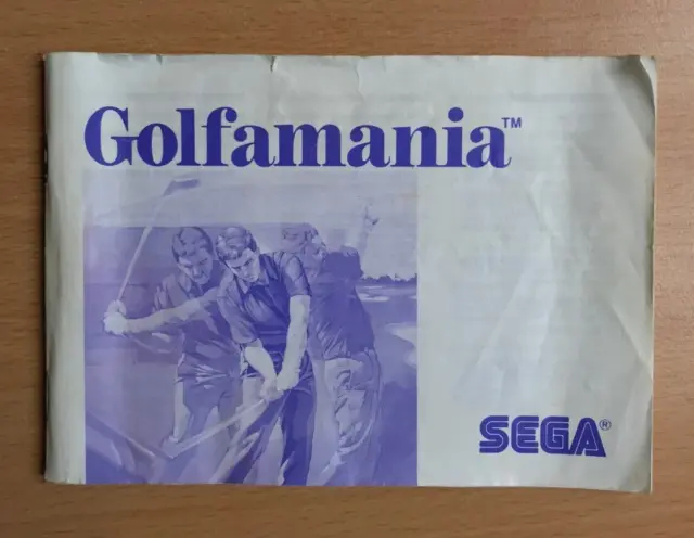 SEGA Master System Instruction Manual - GOLFAMANIA