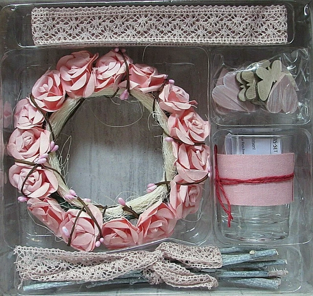 LEWITORS 3er Set Herz-Drahtkränze - Rostfreie DIY Kranzrahmen Für Deko & Feiern