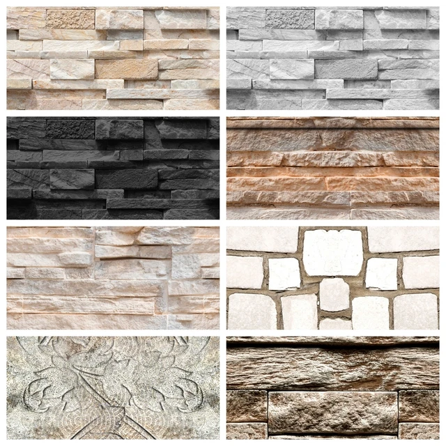 Carta Da Parati Adesiva Effetto Pietra - Fotomurale Moderno Per Pareti