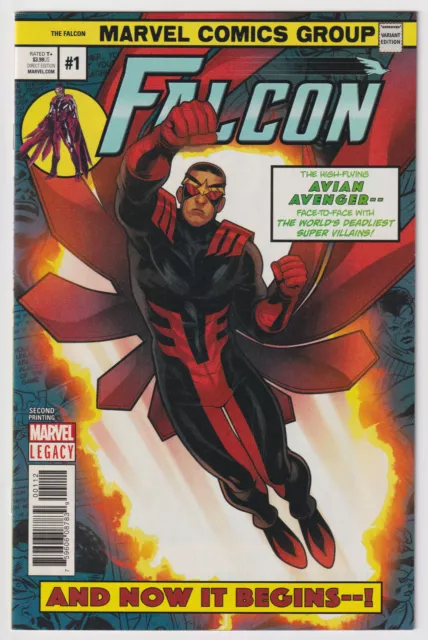FALCON #1 | Vol. 2 | 2nd Print Elizabeth Torque Homage Variant | 2017 | NM-