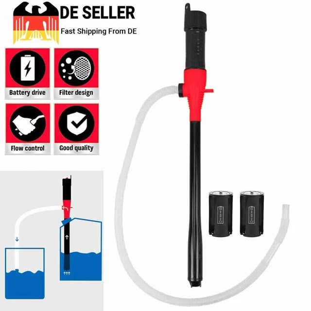 Elektrische Flüssigkeitspumpe - Einfach Wasser & Öl Umfüllen Mit Batteriebetrieb!