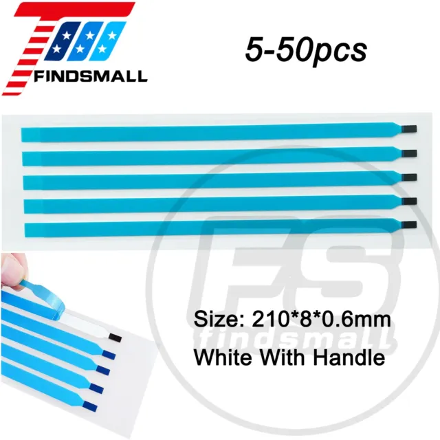 5-50pcs Pull Tabs Stretch Release Adhesive Strips for LCD Screen Panel w/ Handle