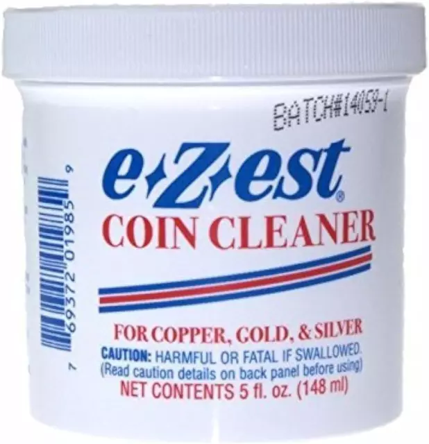 E-Z-Est Coin Cleaner for Gold Silver and Copper Coins 5Oz