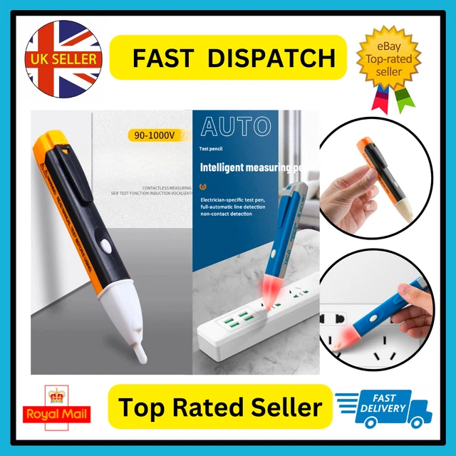 Voltage Pen Electric Power Alert Detector Tester UK 1AC-D Volt Non Contact