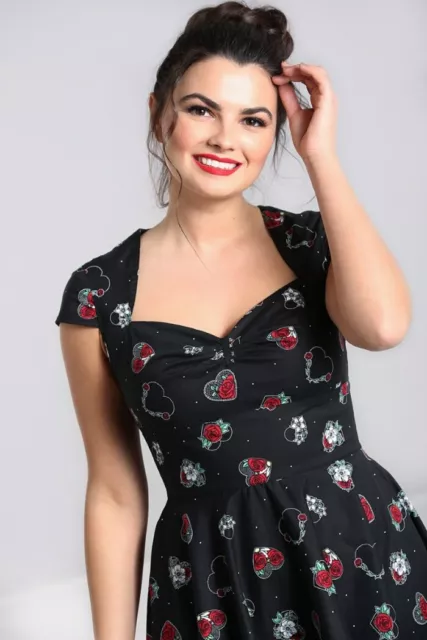 Hell Bunny Petals 50s Rockabilly Swing Retro Casual Party Cocktail Day Tea Dress 2