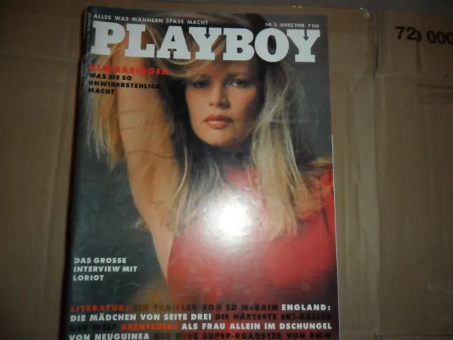 Playboy  3 März 1988 KIM BASINGER Tina Ruland Kult