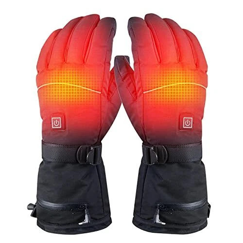 LUTOLA Gants de Ski Chauffants Hommes Femmes, Gants Chauffants Électriques Hiver