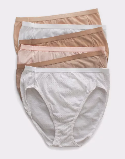 HANES® WOMEN'S COTTON Stretch Hi-Cut Panties 5-Pack $11.50 - PicClick