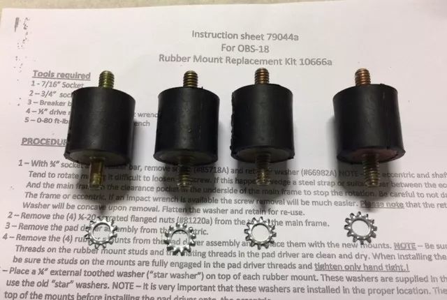 American Sanders-Clarke-Alto OBS 18 Rubber Spring Mount Kit  # 10666a - Set of 4