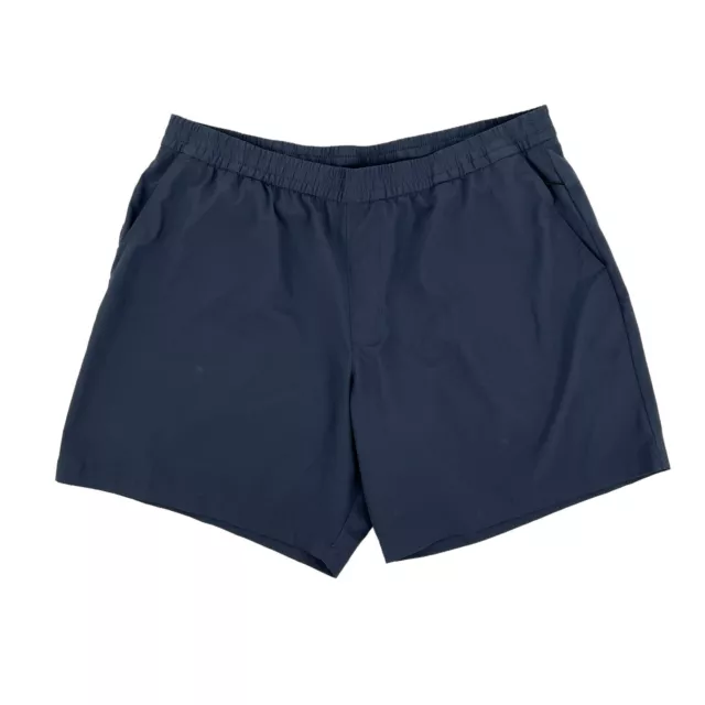 Gap Shorts Mens Size XL GapFit Navy Active Stretch Tech Fabric Zip Pocket 7in