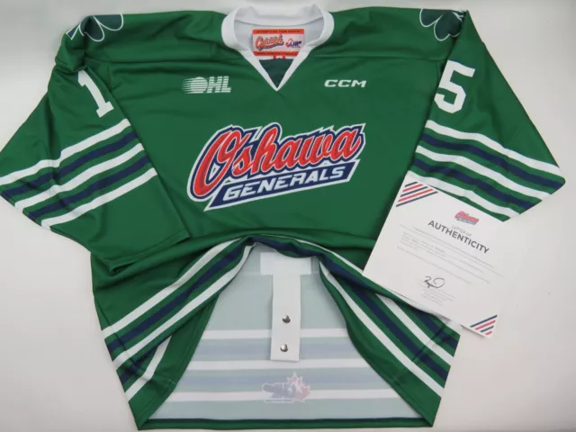 2013 14 London Knights OHL Michael Mike McCarron Game Worn Jersey COA Rookie