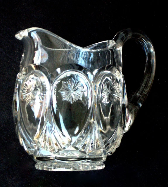 1902 antique EAPG glass LOUISE creamer CREAM PITCHER clear FOSTORIA #1121