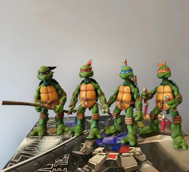 New Teenage Mutant Ninja Turtles Color Headband Action Figures Model Toys 4 PCS