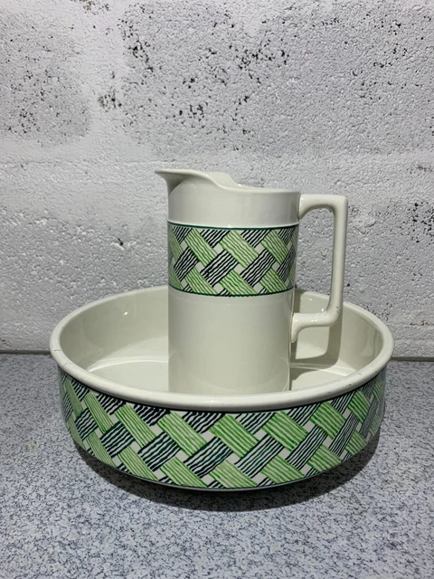 Ensemble en émail broc et cuvette. altes émail becken | Kaufen auf