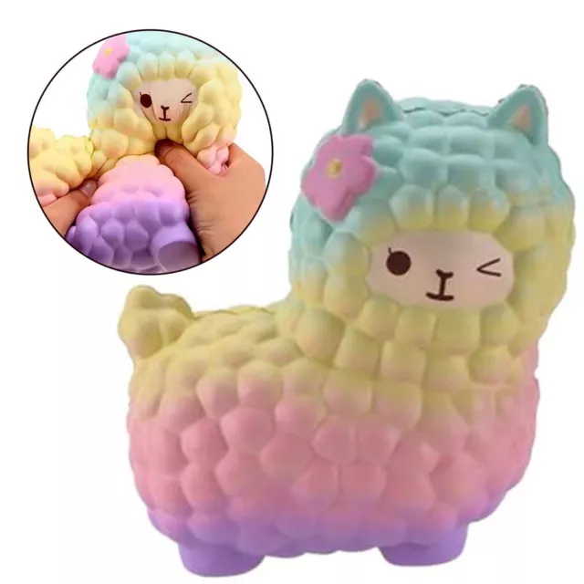 Cartoon Jumbo Sheep S quishy Slow Rising Alpaca S queeze Toys Stress Relief Gift