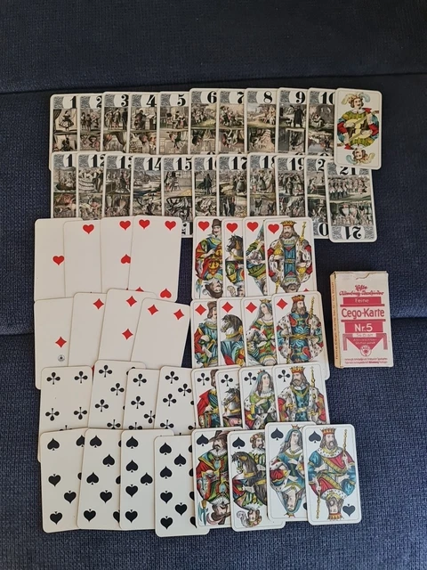 ANCIEN JEU DE Carte Grimaud Année 50 Glace Pas Tarot Voyance EUR 14,00