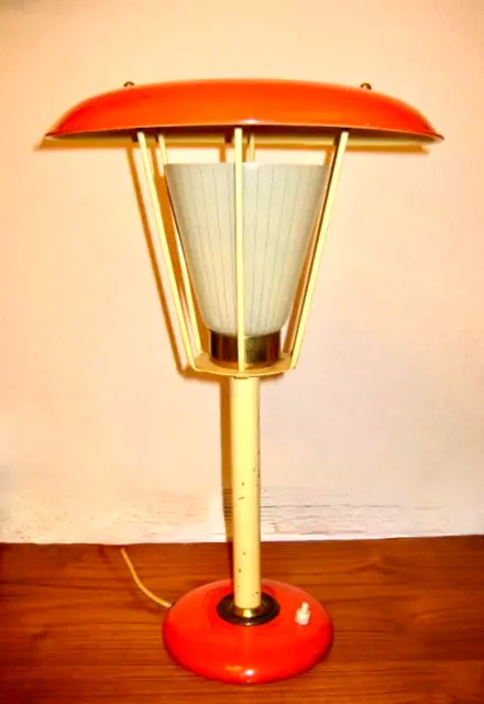 rare Tablelamp 20TH CENTURY Mid Century Tischleuchte Lampe 1950er  Industrie