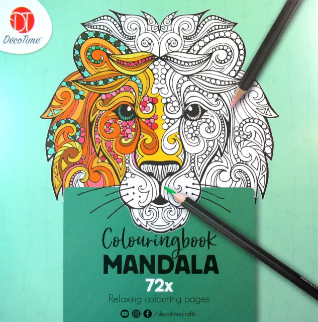 Mandala Malbuch für Erwachsene Malbücher mit 72 Motive ★ Ausmalen Malen Zeichnen