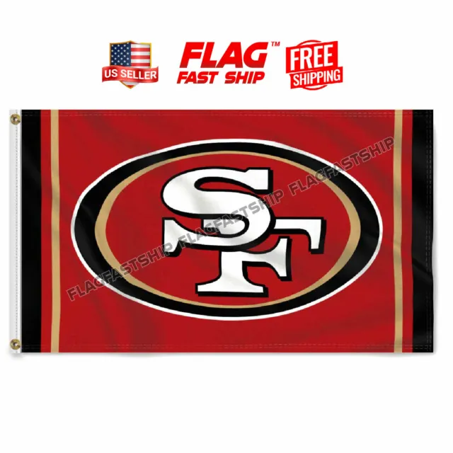 San Francisco 49ers 3x5 Flag Banner NFL Logo FAST FREE Shipping US SELLER