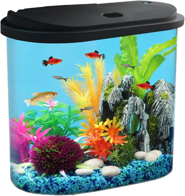 Aquaview 4.5-Gallon Aquarium Starter Kit with Full Filtration and LED Lighting -