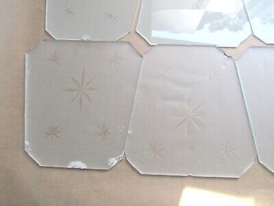 RECLAIMED FROSTED GLASS PANELS FOR HANGING LANTERN / LIGHT (Ref8160) 3