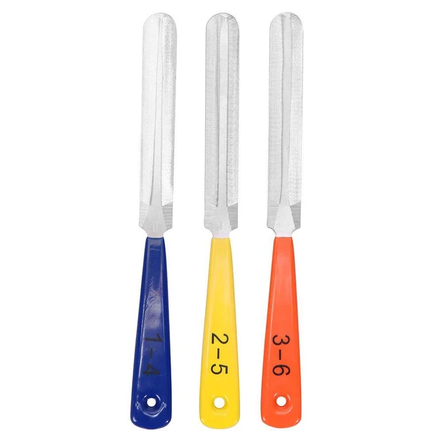 3pcs/set Guitar Nut Files Fret Crowning Slot Filing Luthier Repair Tool Kit #F